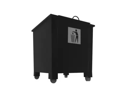 Trash can  Free low-poly 3D model