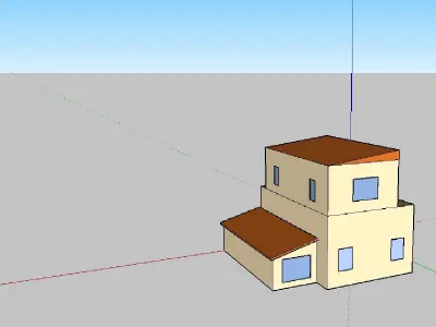 CARTOON HOUSE Low-poly 3D model 30
