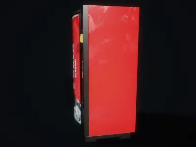 Cola Vending Machine Low-poly 3D model