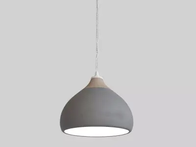 Bamboo pendant ceiling lamp 3D model