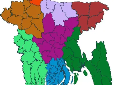 Bangladesh Map 3D model