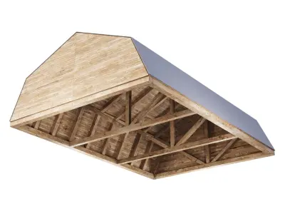 Wooden Ceiling V13  3D model