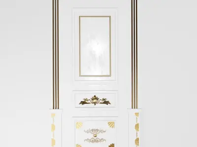 Different colours doors 3D model