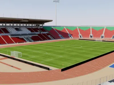Sultan Qaboos Sports Complex stadium Muscat - Oman 3D model