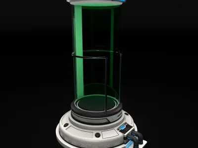 Sci Fi Liquid Container 3D model