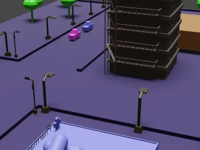 Animated Territory Free 3D model