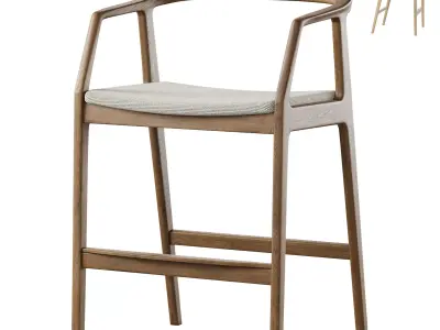 Sapporo semi-bar chair by deephouse 3D model