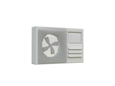 Extractor air conditioning Unit Fbx Obj Abc Free 3D model