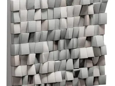 Contemporary Mosaic Wall Decor Low-poly 3D model