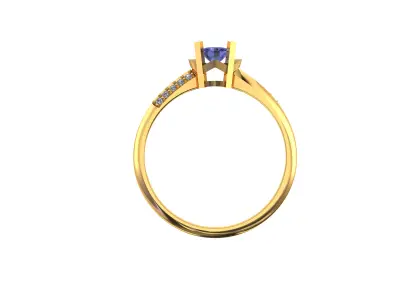 Women Ring  Render 3dm STL OBJ FBX Details 3D print model 420