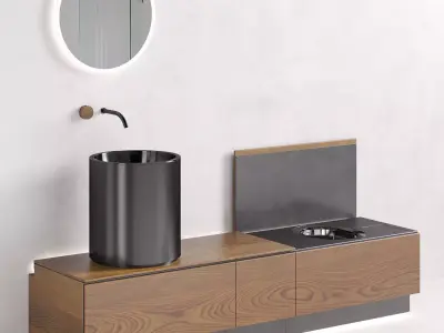 Abaco integrated modular bathroom system by CEA design 3D model