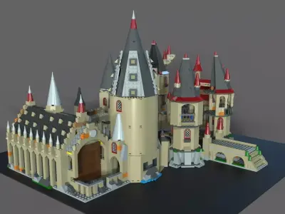 Lego school of magic 3D model
