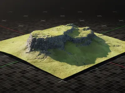 Iceland Mountain 1 3D model