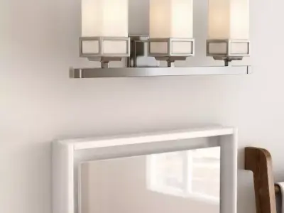 Nailwell 3 - Light Dimmable Vanity Light - 2 Colour Free 3D model