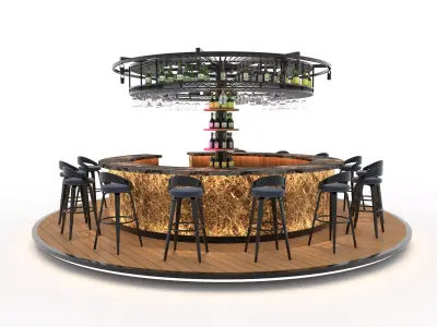 Circural Bar 01 3D model