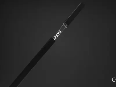 Sci-fi ninja sword  Low-poly 3D model