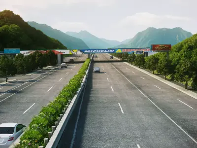 expressway 3D model