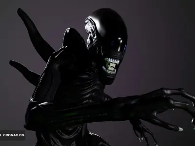 Xenomorph alien 3D print model
