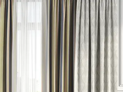 Curtain Set 152 3D model