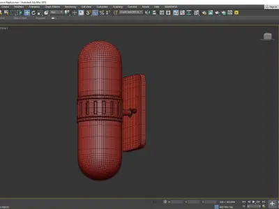 Rio Wall Sconce Low-poly 3D model