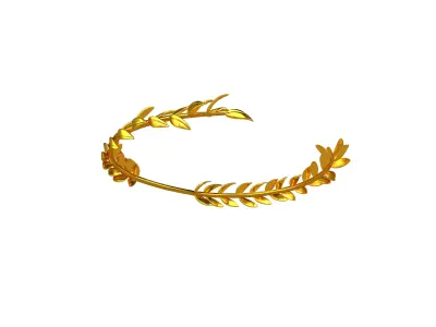 Laurel Wreath Head v1 005 Low-poly 3D model