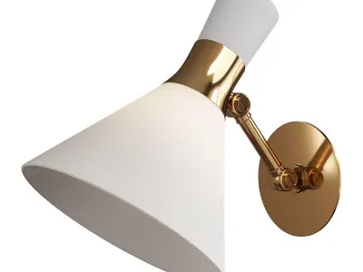 Liam Small Articulating Sconce Low-poly 3D model