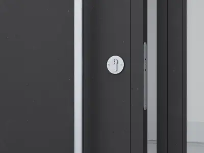 Aluminium door 265 3D model