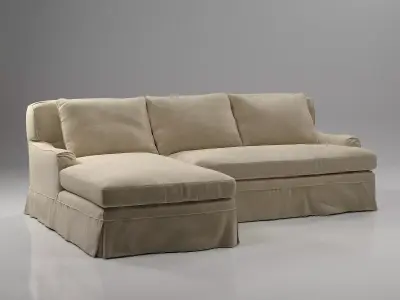 Belgian Classic Roll Arm 3D model