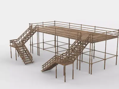 modular scaffolding system 3D model