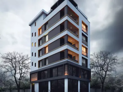 Two-sided apartment project 3D model