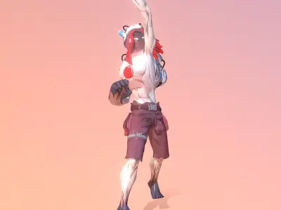 Hollow Cyborg Expirmental Monster CLIMB-SLAM 3D model