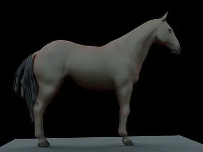 The Most Advanced Horse Rig for Blender  Its Here Low-poly 3D model