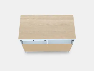 KNOXHULT Base cabinet with doors and drawer Low-poly 3D model