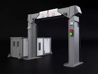 Border X-Ray Gate 3D model