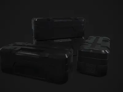Sci Fi Box V1 Low-poly 3D model
