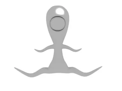 Sci Tentacle Alien  Low-poly 3D model