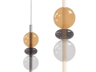 Metal pendant lamp 3D model