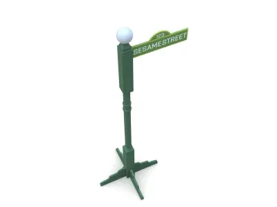Street Sign 21 3D model
