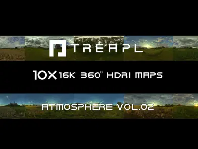 20X HDRI SKIES ATMOSPHERE VOL01and02 - BUNDLE - 360 SKY Texture Texture