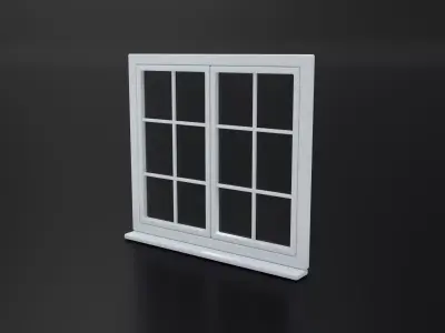 Window Low-poly 3D model