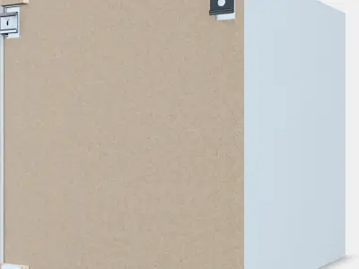 METOD Fridge-freezer top cabinet frame 1 Low-poly 3D model