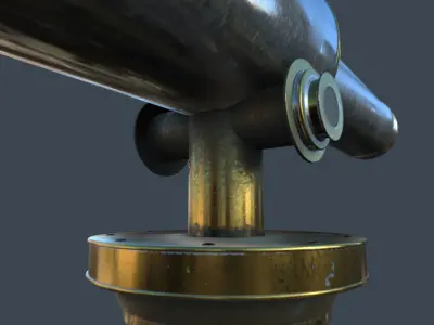 Telescope tripod 3D model