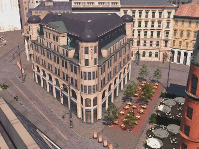 Schildergasse Low-poly 3D model