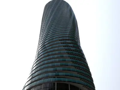 London Millwall Tower Low-poly 3D model