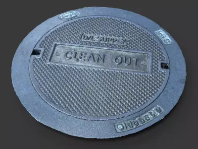 Clean Out Utility Cover 3D model