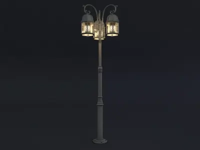 Street lamp 3D model 5