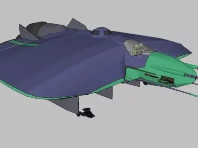 SQ Conqueror - Multirole space corvette class with Phalanga-XN 3D print model