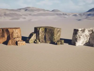 Mountain environment-pack v01 Low-poly 3D model