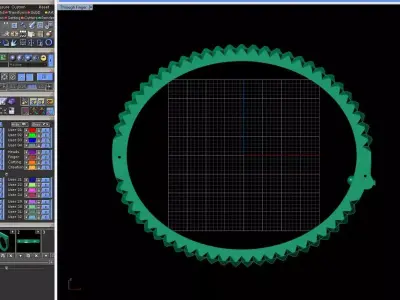 Faceted Pyramid Closed Bangle Bracelet 3D print model