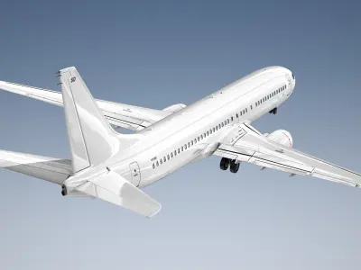  Boeing 737-800 Generic White 
